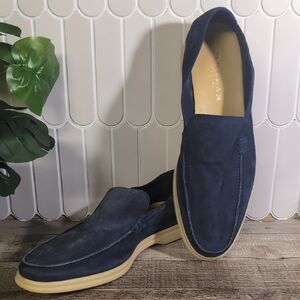Mezlan Men's Blue Suede Loafers 10.5
